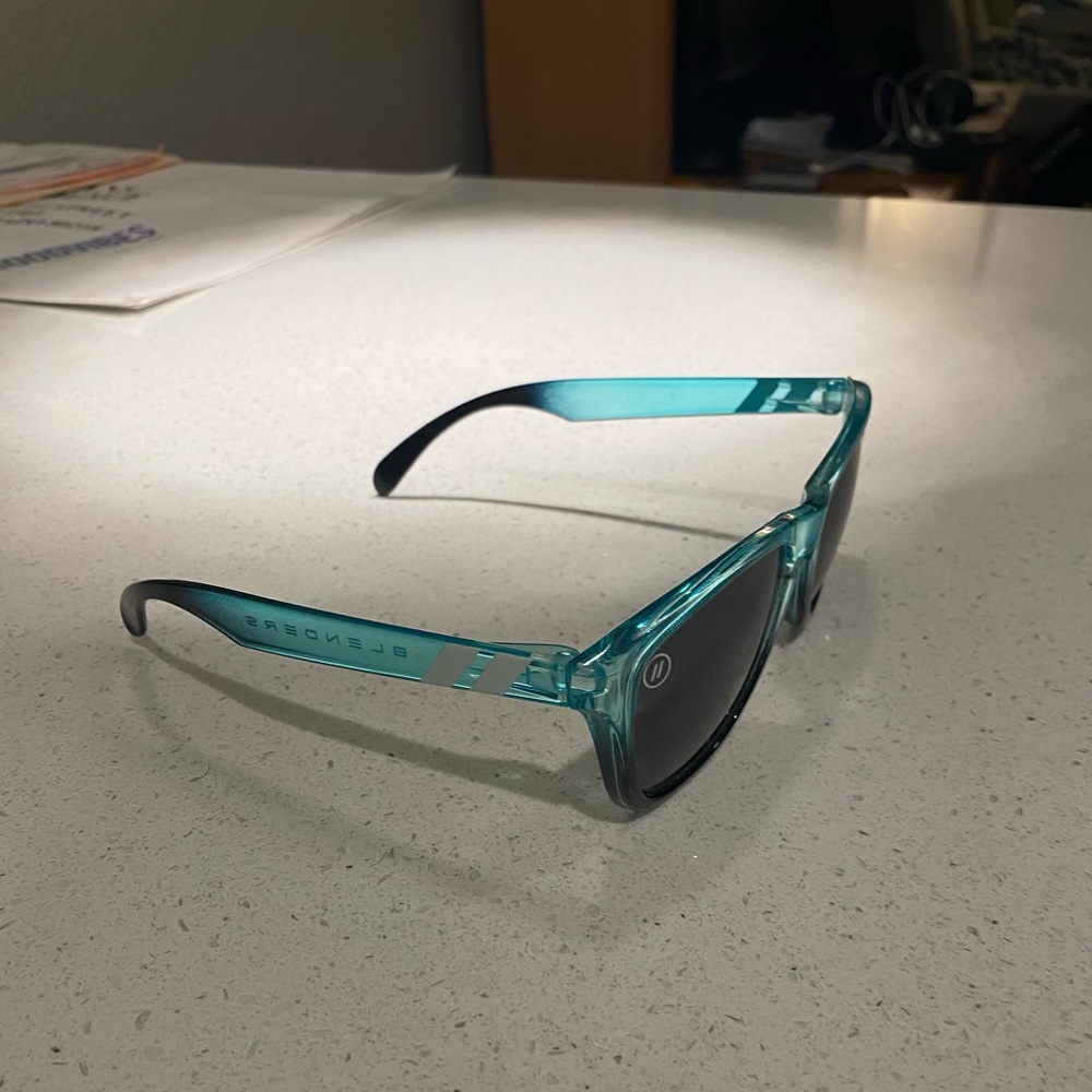 Blenders blue and black sunglasses